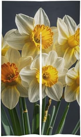 Bouquet of Daffodils Door Cover Curtain 57x17 Inches