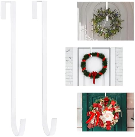 PECULA 2 Pack 14 Inch Wreath Hangers for Front Door