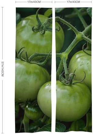 Green Tomatoes Door Cover Curtain 57x17 Inches