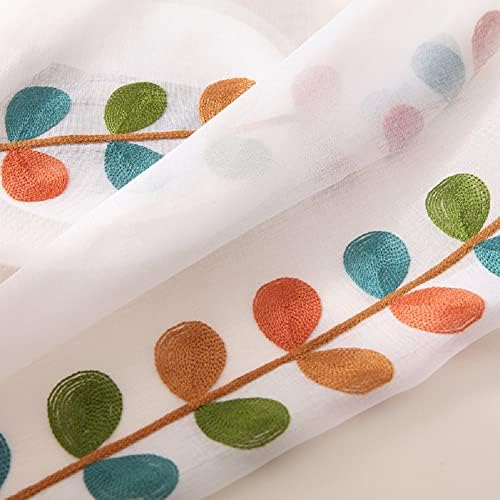Voile Sheer Curtains with Rod Pocket for Kids Room
