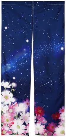 Noren Doorway Curtain with Cosmos Design