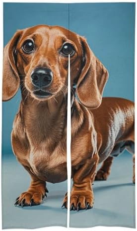Dachshund Weiner Pet Door Cover Curtain 57x17 Inches