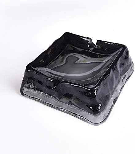 Dark Grey Ceramic Ashtray with Modern Design