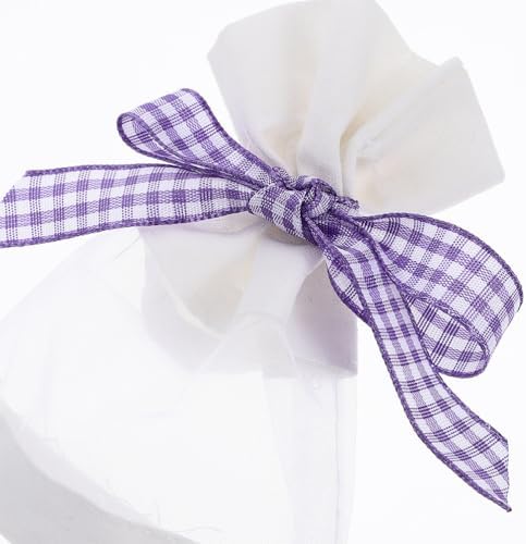 LUOZZY Lavender Sachet Bags with Bowknots 20pcs