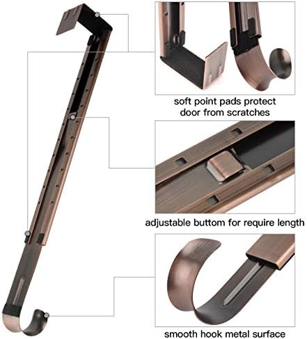 Adjustable Wreath Hanger 149-25 Inch Metal Door Hanger