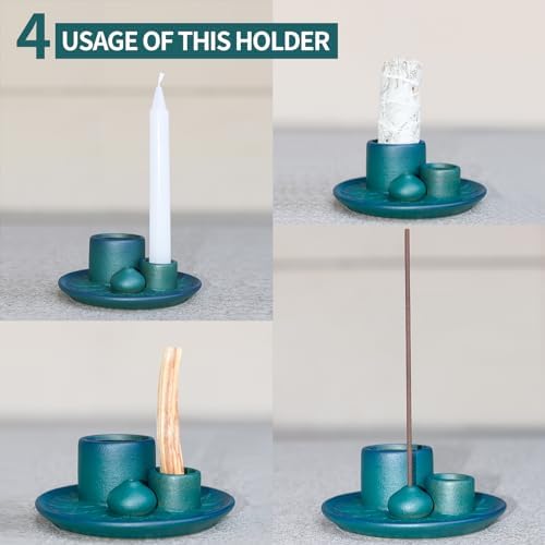 Palo Santo Sticks Holder - Blue Ceramic Incense Burner