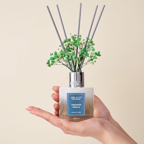Airkeep Reed Diffuser Set - Cinnamon Vanilla 338 Fl Oz