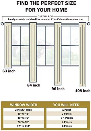 Superior Blackout Curtains Set of 2 Panels