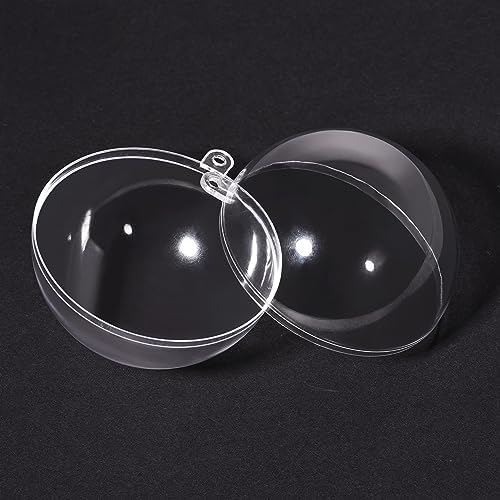 Uxcell 2pcs 5 12 Inch Clear Plastic Ornaments Ball
