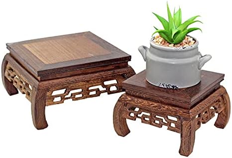 Oriental Furniture Rosewood Solid Wood Pedestal Display Stand