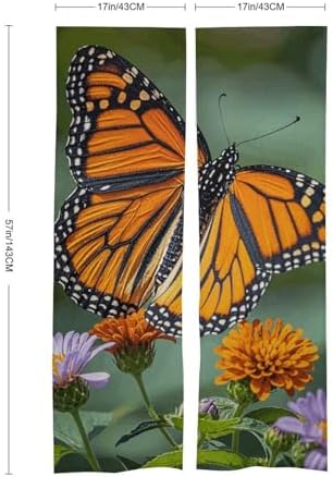 Monarch Butterflies Door Cover Curtain 57x17 Inches