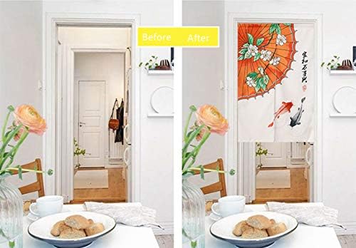 Japanese Noren Door Curtain Cotton Linen Decor