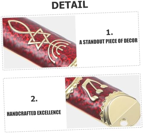 2 Sets Elegant Metal Mezuzah Case with Scroll