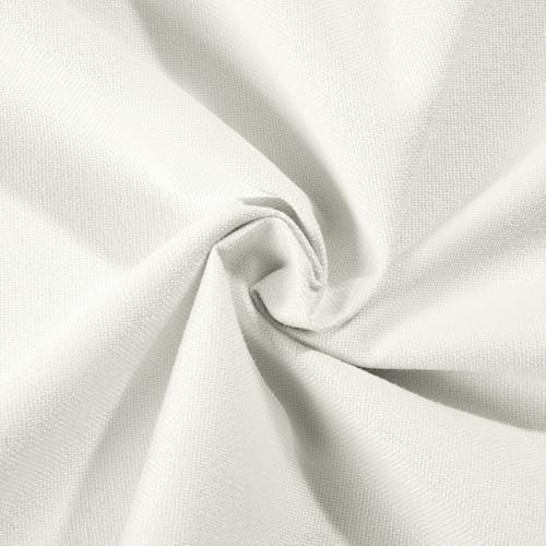 ChadMade Blackout Curtains 54 Inches Long 2 Panels Ivory White