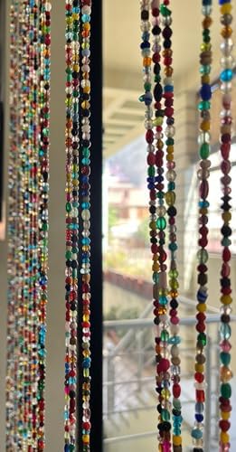 Mango Gifts Set of 10 Bohemian Beaded Curtains 72-Inch