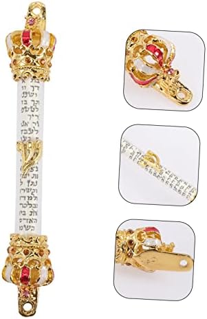 GLEAVI Elegant Metal Door Mezuzah with 2 Hole Design