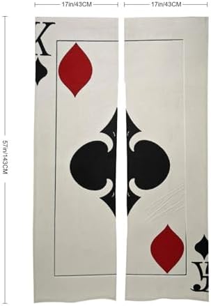 Spades K Poker Door Curtain 57 X 17 Inches