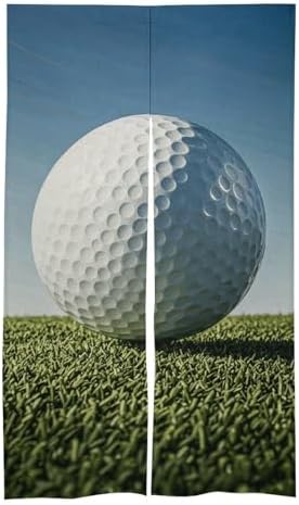 Golf Ball Door Cover Curtain 57x17 Inches