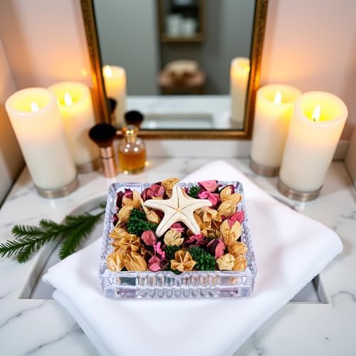 Pretysnow Rose Scented Potpourri - 49oz Long-Lasting Fragrance