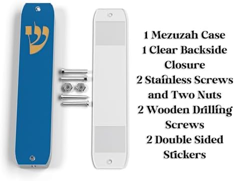 TYLDUM Clear Mezuzah Case for Door