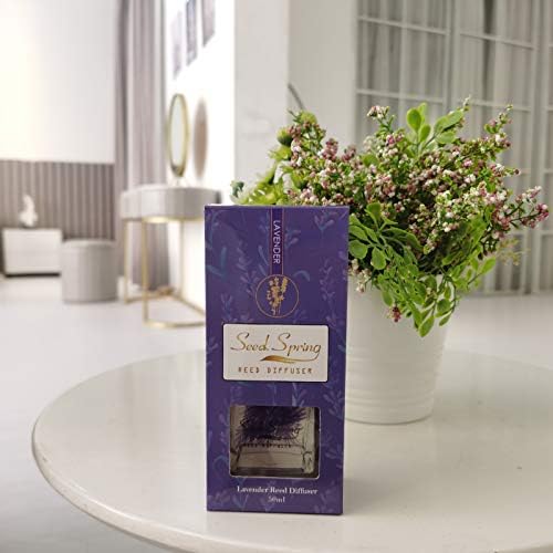 Seed Spring Reed Diffuser Set with Lavender Aromatherapy Oil