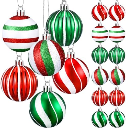 Jetec 24 Pcs Shatterproof Christmas Ball Ornaments