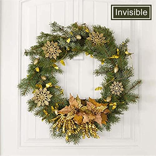 Blingkingdom 2pcs Clear 12 inch Wreath Hanger Hook for Doors