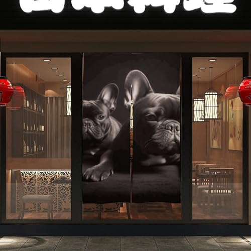 French Bulldog Door Curtain 57 x 17 Inches