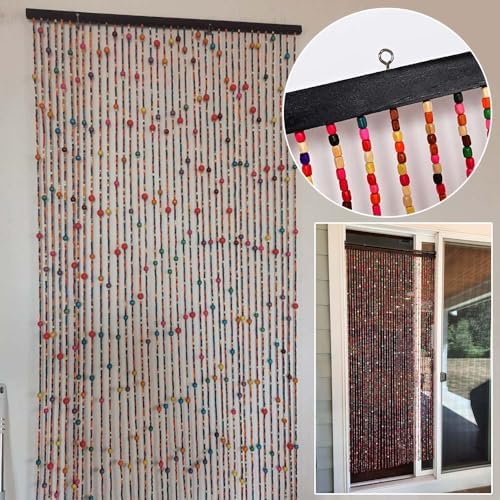 Beaded Door Curtain 38 Strands Room Divider Panel Blinds