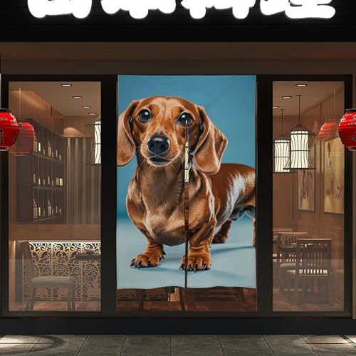 Dachshund Weiner Pet Door Cover Curtain 57x17 Inches