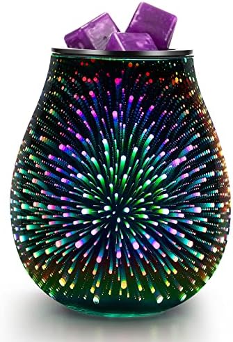 3D Glass Electric Wax Melter with LED Light and Reusable Tray