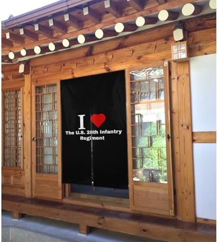 MULIHU 28th Infantry Blackout Curtains 34x56in Doorway Panel
