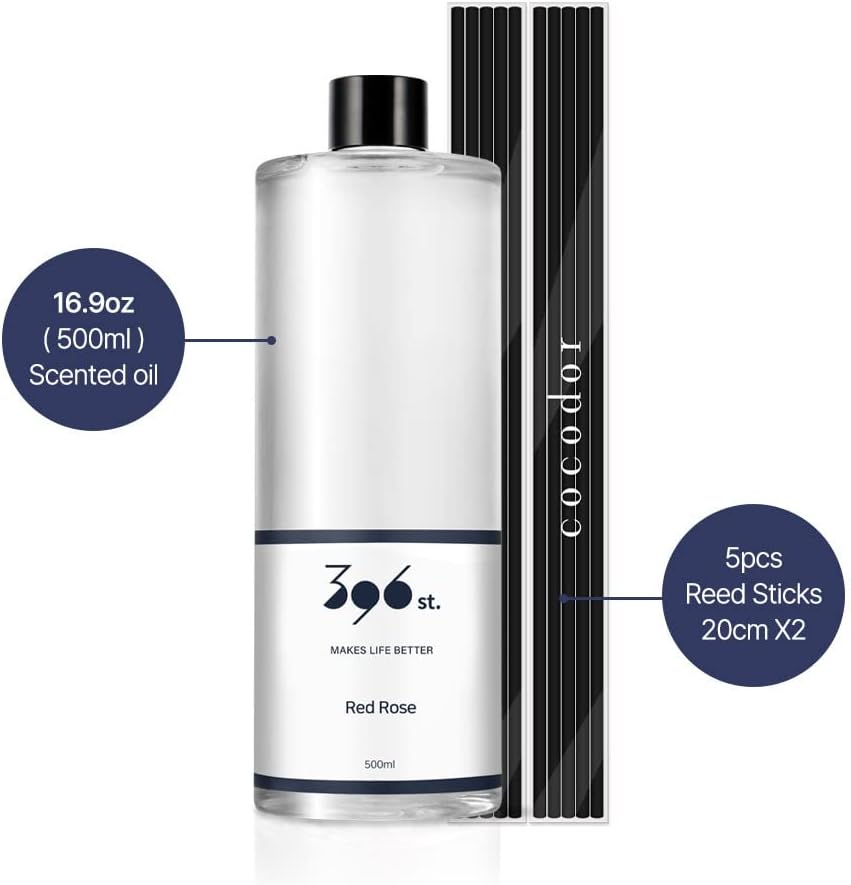 396 St Vanilla Lavender Reed Diffuser Oil Refills 169oz 10 Sticks