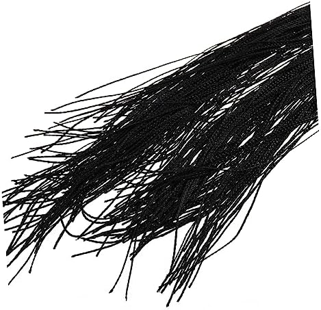 Black Thread Curtain Tassel Valance for Doorway Decor