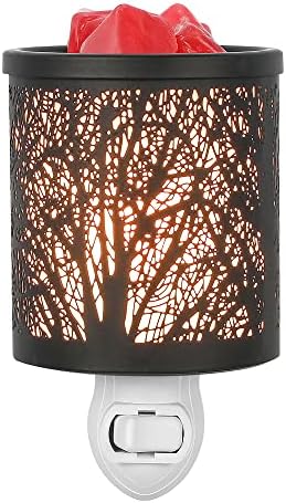 Inrorans Wall Plug-in Wax Warmer with Black Forest Tree Pattern