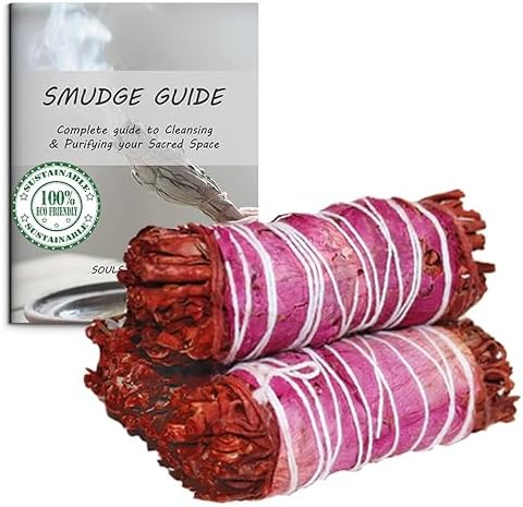 Ancient Veda 3 Pack Smudge Sticks with Guide for Cleansing and Meditation