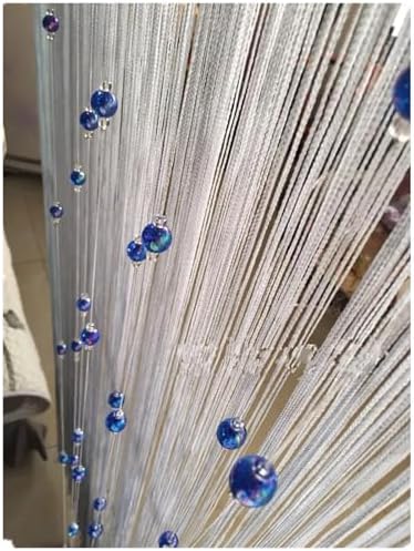 Blue String Curtains 100x275cm Porch Room Divider