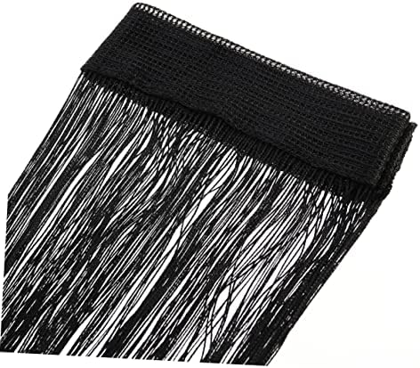 ABOOFAN Rod String Curtain with Tassels Black Doorway Decor