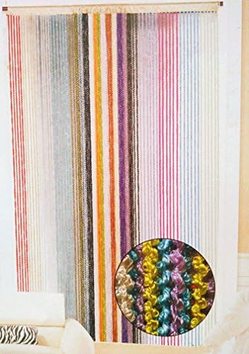 Glitter Thread S Form Curtain Panel 3m x 3m Door Divider