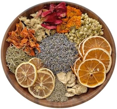 Fall Simmer Pot with Rose Lavender Dried Orange