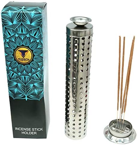Tuzech Steel Sage Incense Holder with Ash Catcher