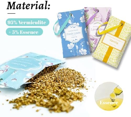 SCENTORINI Aromatic Sachets 16-Pack Natural Fragrance