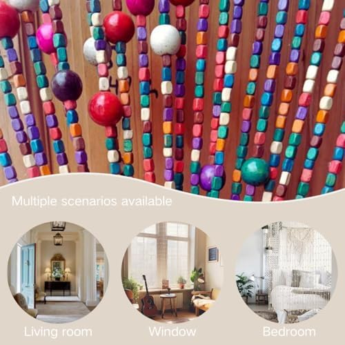 Doorway Beads Bamboo Curtain 38 Strands 354x748in