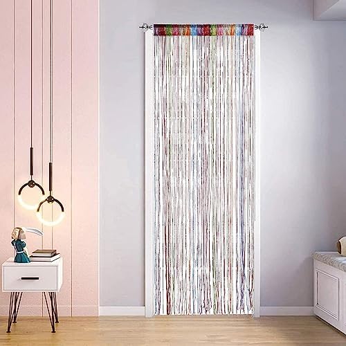 Rainbow Door Curtain with Tassels - 3937x7874 Inch