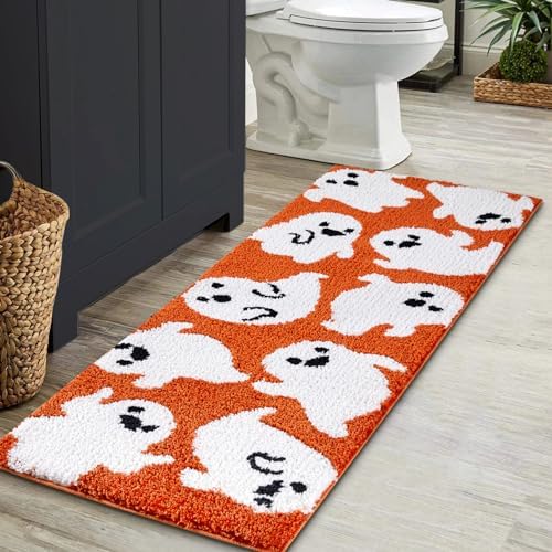 Estmy Spooky Halloween Ghost Rug 2x43 Non Slip Washable
