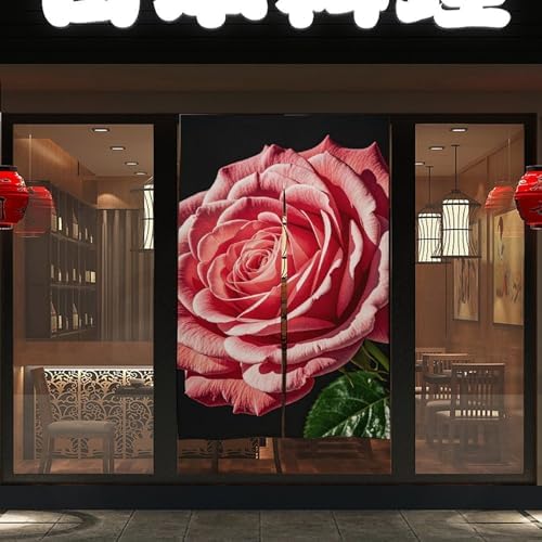 Rose Flower Door Cover Curtain 57x17 Inches