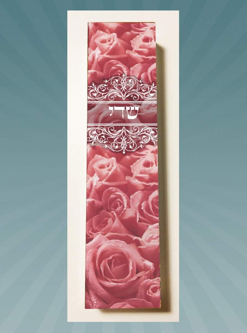 Roses Mezuzah Case by Caspi Cards Art