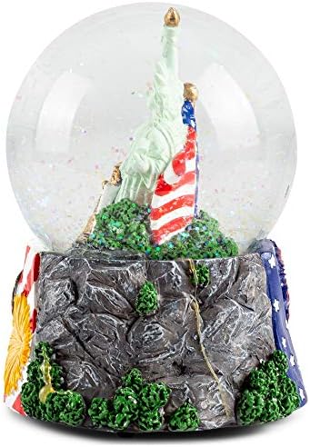Elanze Designs American History Liberty Musical Snow Globe