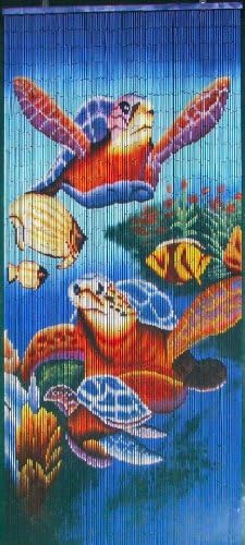 Beaded Curtain 125 Strand Sea Turtles Handmade