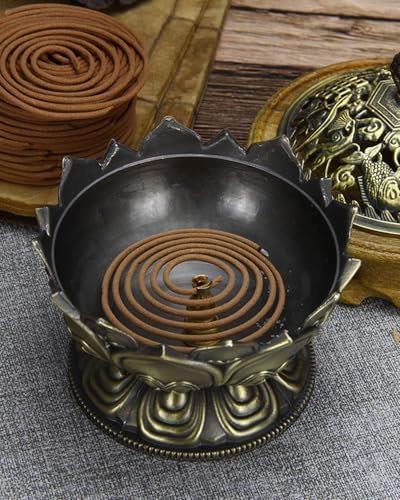 Classic Bronze Lotus Incense Holder